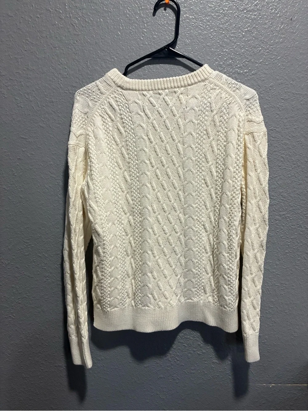 J.Crew cable-knit crewneck sweater